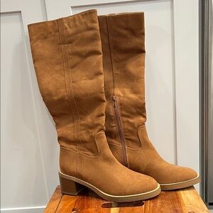 LOFT Brown Knee-High Heeled Boots